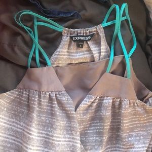 Tang top dress shirt